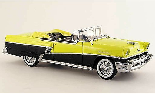 Mercury Montclair Convertible 1/18 Sun Star cabriolet jaune noire 1956 miniature