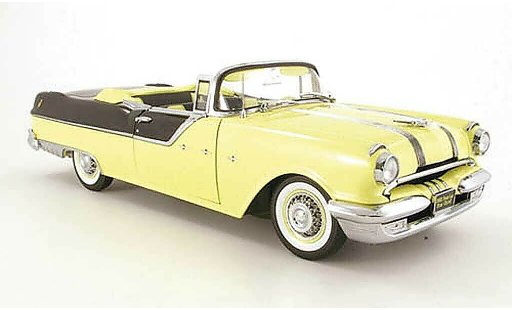 Pontiac Star Chief Convertible 1/18 Sun Star cabriolet jaune/noir 1955 miniature