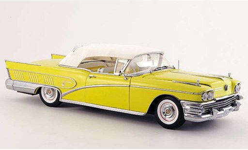 Buick Limited Coupe 1/18 Sun Star jaune 1958 miniature