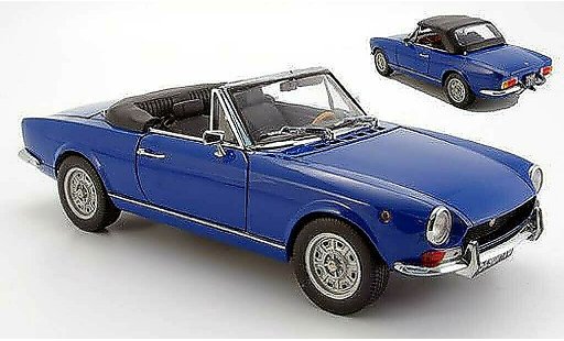Fiat 124 Limousine 1/18 Sun Star bleu geoffnetes capote 1969 miniature