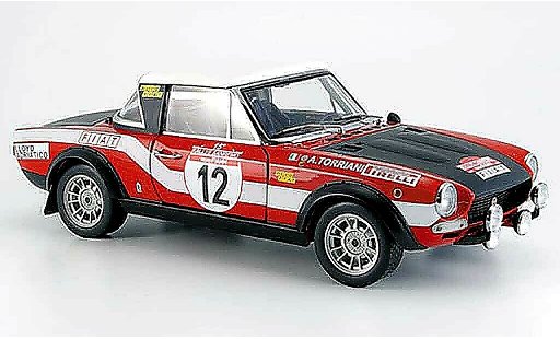 Fiat 124 Abarth 1/18 Sun Star no. 12 rallye san remo 1973 miniature
