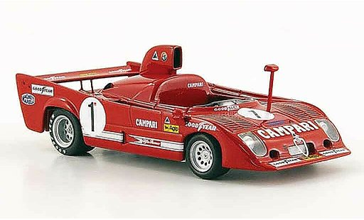 Alfa Romeo 33.3 tt12 1/43 Minichamps 1975 tt 12 no.1 team wkrt vainqueur coppa florio miniature
