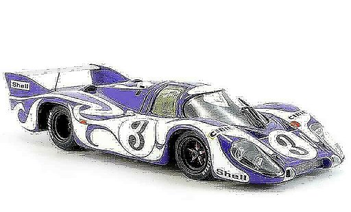 Porsche 917 1970 1/43 Minichamps Hippie Training Le Mans miniature