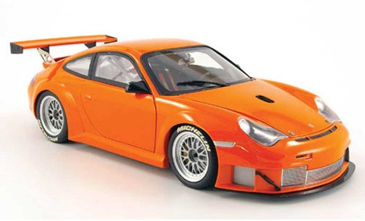 Porsche 911 GT3 RSR 1/18 Minichamps orange alms 2004 miniature