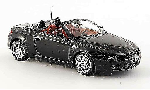 Alfa Romeo Spider Brera cabriolet 1/43 Minichamps noire 2007 miniature