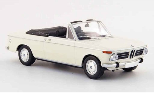 Bmw 2002 Cabriolet Baur 1/43 Minichamps Ti blanche 1971 miniature