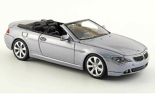 Bmw 635 cabriolet 1/43 Minichamps E64 d grise metalliseegrise 2006 miniature