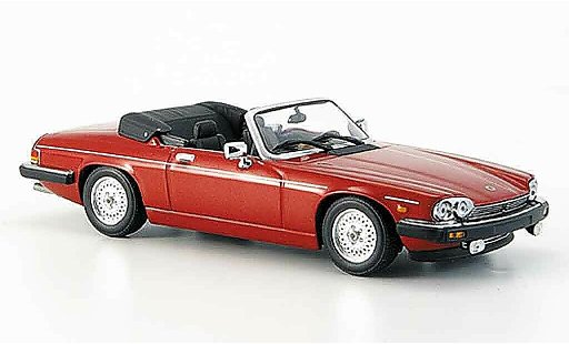 Jaguar XJS 1980 1/43 Minichamps cabriolet rouge geoffnetes capote miniature