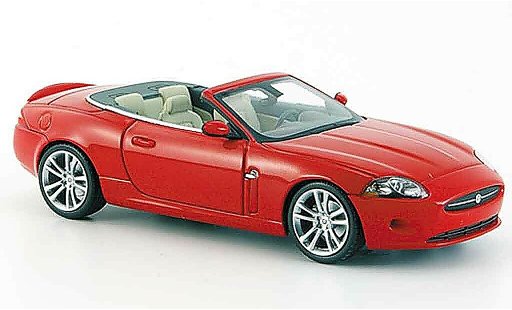 Jaguar XK Cabriolet 1/43 Minichamps rouge geoffnetes capote 2005 miniature