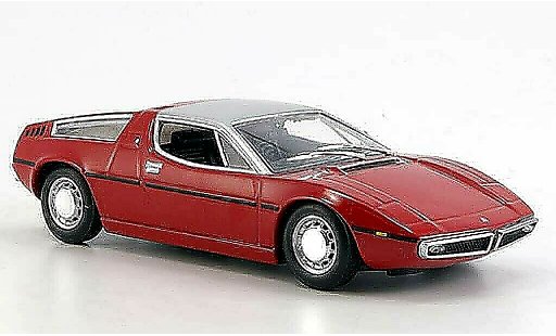 Maserati Bora Base 1/43 Minichamps rouge/grise 1972 miniature