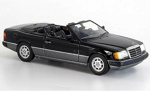 Mercedes 300 Coupe 1/43 Minichamps 24 Cabriolet noire geoffnetes capote 1990 miniature