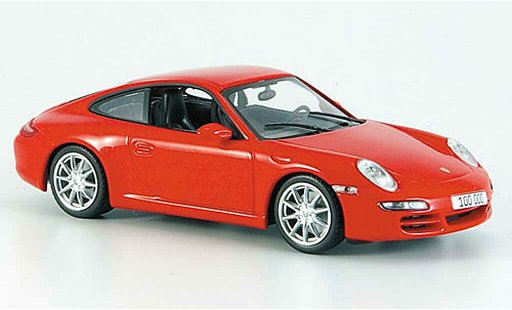 Porsche 911 Carrera 1/43 Minichamps rouge ''100.000ster 911'' 2007 miniature