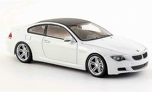Bmw M6 Coupe 1/43 Minichamps E63 blanche Linea Bianco 2007 miniature