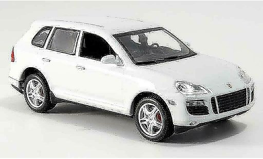 Porsche Cayenne Turbo 1/43 Minichamps blanche Linea Bianco 2007 miniature