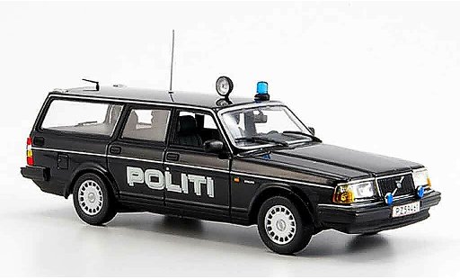 Volvo 240 Base 1/43 Minichamps Break police Politi miniature
