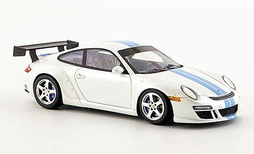 RUF RGT Base 1/43 Spark blanche avec bleu bandes 2007 miniature
