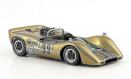 McLaren M6 Base 1/43 Spark B No.99 M. Solana vainqueur Mexico 1968 miniature