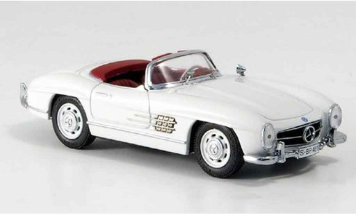 Mercedes 300 Roadster 1/43 Schuco blanche avec rotem Interieur miniature