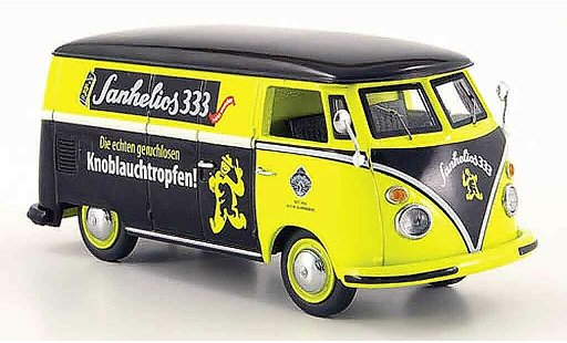 Volkswagen Combi Base 1/43 Schuco t 1 fourgon sanhelios 333 jaune noire miniature