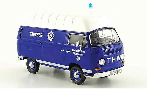 Volkswagen Combi A 1/43 Schuco t2a fourgon thw taucher hochtoit miniature