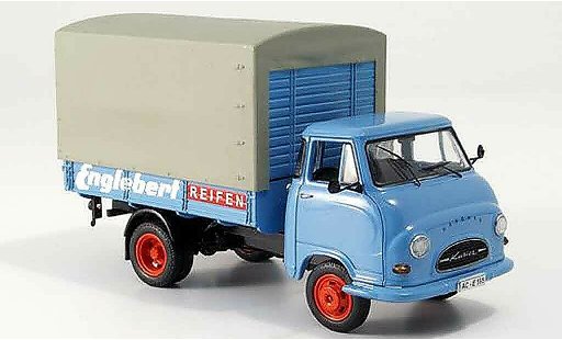 Hanomag Kurier Pritsche 1/43 Schuco Englebert Reifen plateau Plane miniature