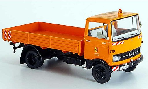 Mercedes LP 608 Base 1/43 Schuco Heilsbronn orange miniature