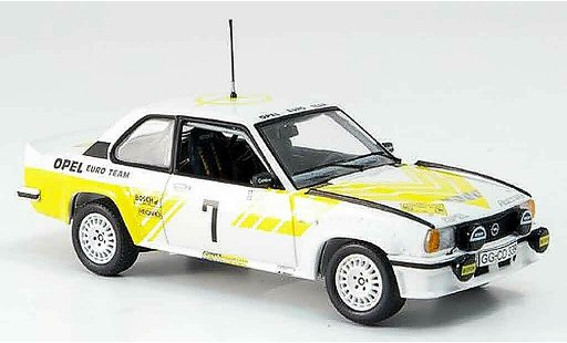 Opel Ascona B 400 1/43 Schuco no.7 Su&Atilde;&uml;de rallye miniature