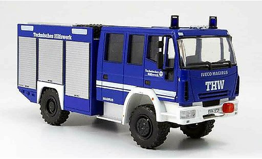 Magirus HLF 20 Base 1/43 Schuco Iveco 16 THW Rustwagen Facelift miniature