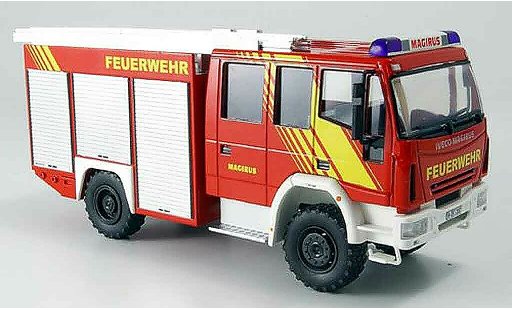Magirus HLF 20 Allrad 1/43 Schuco Iveco 16 pompier miniature