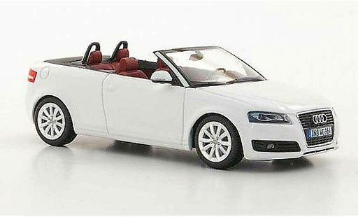 Audi A3 cabriolet 1/43 Minichamps blanche 2008 miniature
