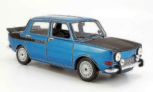 Simca 1000 Rallye 2 1/18 Norev 2 bleu 1976 miniature