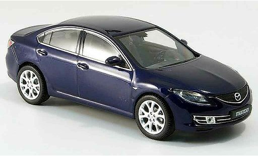 Mazda 6 Base 1/43 Norev Berline bleu 2007 miniature
