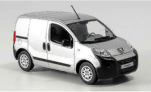 Peugeot Bipper Kasten 1/43 Norev fourgon grise metallisee 2007 miniature