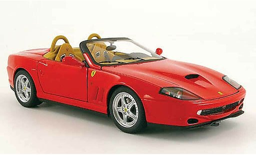 Ferrari 550 Barchetta 1/18 Hot Wheels Elite pininfarina rouge miniature