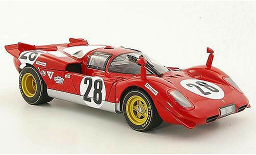 Ferrari 512 S 1/18 Hot Wheels No.28 Scuderia N.A.R.T. Andretti / Merzario / Ickx 24h Daytona 1970 miniature