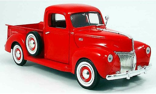 Ford 1940 Pick Up 1/18 Motormax - rouge miniature