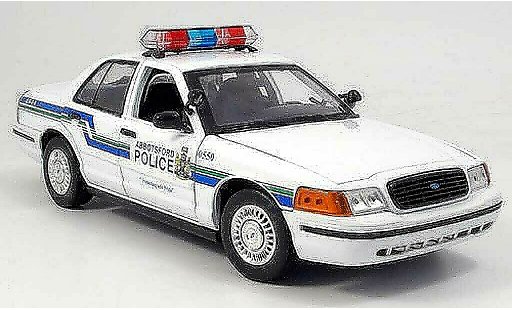 Ford Crown Police Interceptor 1/18 Motormax Victoria Abbots 2001 miniature