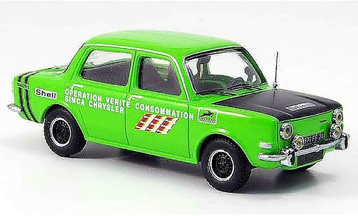 Simca 1000 Rallye 2 1/43 IXO ii verte/noire 1973 miniature