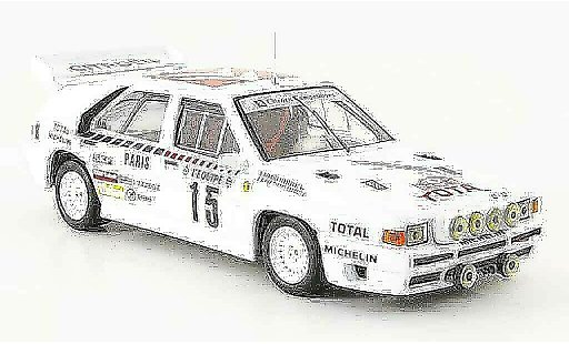 Citroen BX 4TC 1/43 IXO no.15 rallye monte carlo 1986 miniature