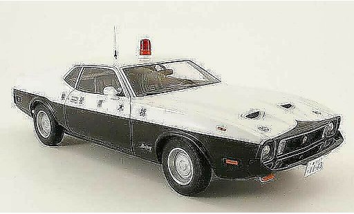 Ford Mustang Mach 1 1/18 Autoart i police japan miniature