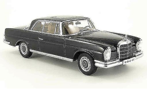 Mercedes 280 1968 1/18 Autoart se coupe noire miniature