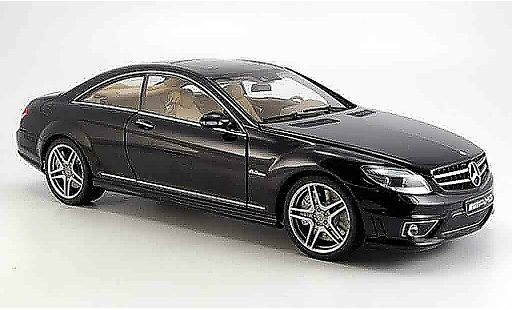 Mercedes Classe CL AMG 1/18 Autoart 63 (c 216) noire avec ledersitzen miniature