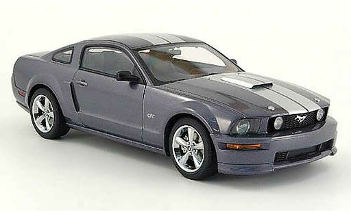 Ford Mustang GT 1/18 Autoart grise bandes miniature
