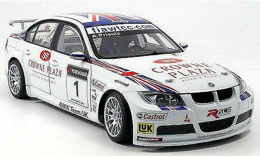Bmw 320 WTCC 1/18 Autoart E90 si no.1 team uk a.priaulx 2007 miniature