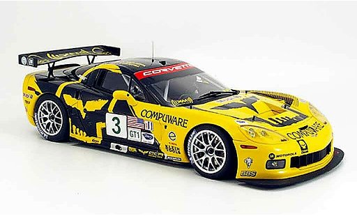 Chevrolet Corvette course 1/18 Autoart C6 r no.3 magnussen/o`connell alms 2007 miniature