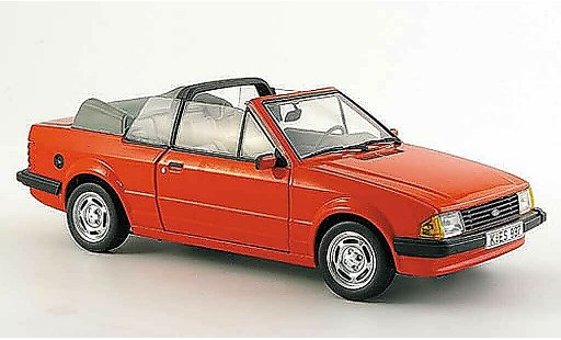 Ford Escort GL 1/18 Sun Star cabriolet rouge 1984 miniature