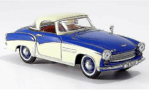 Wartburg 313 Base 1/43 IST Models Sport bleu beige 1957 miniature