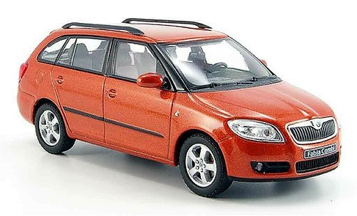 Skoda Fabia Combi 1/43 Abrex ii kombi orange miniature