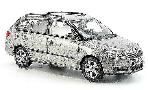 Skoda Fabia Combi 1/43 Abrex ii beige miniature