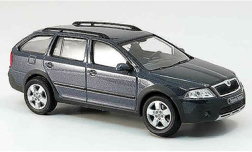 Skoda Octavia Combi 1/43 Abrex scout grise miniature
